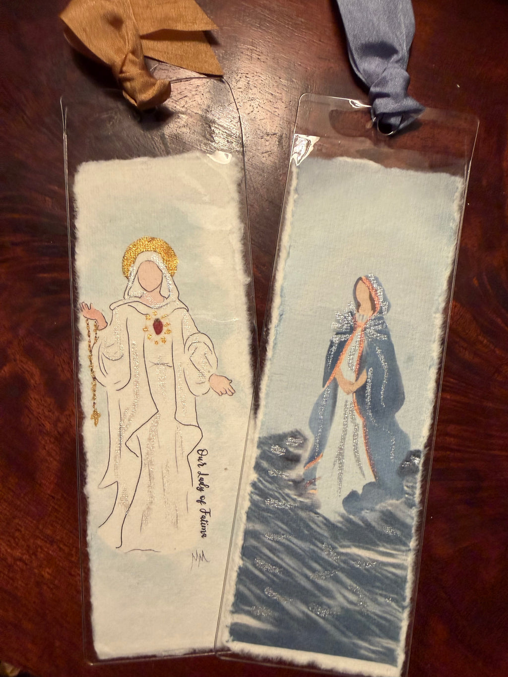 Watercolor Bookmarks Women Saints
