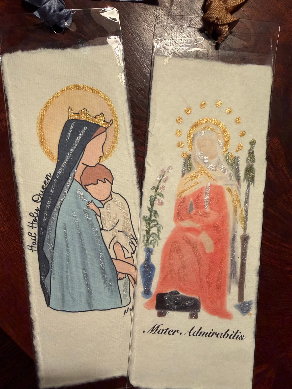 Watercolor Bookmarks Women Saints