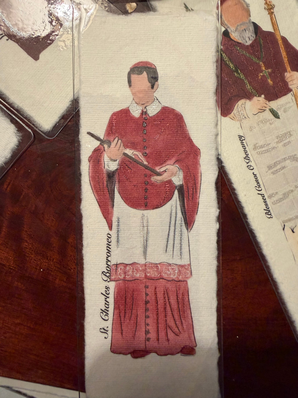 Watercolor Bookmarks Male Saints & Religious