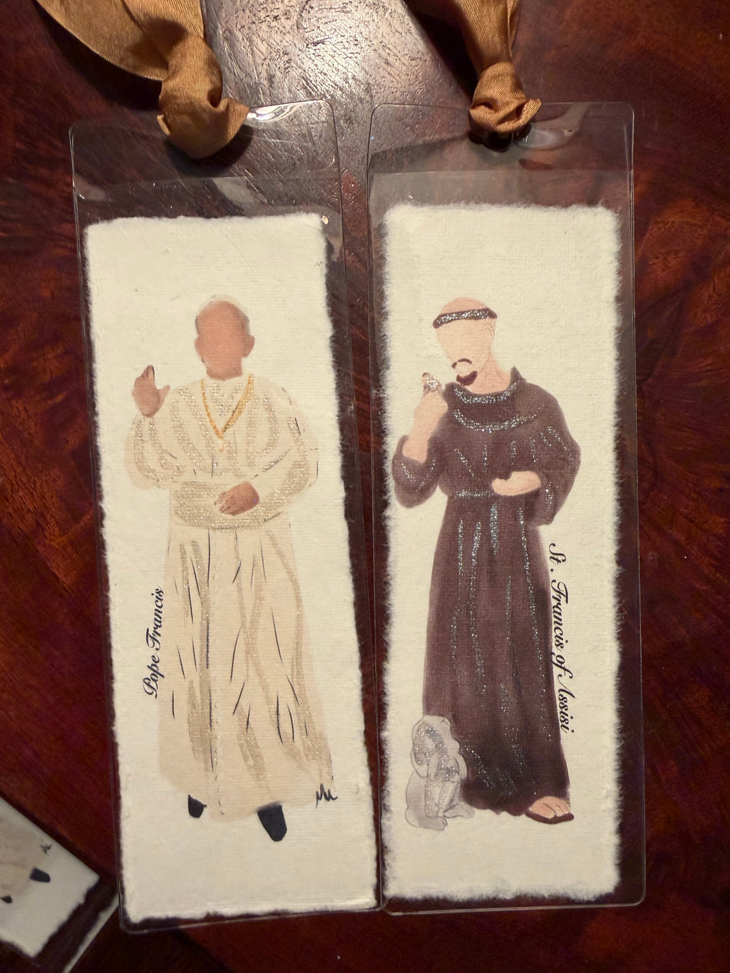 Watercolor Bookmarks Male Saints & Religious