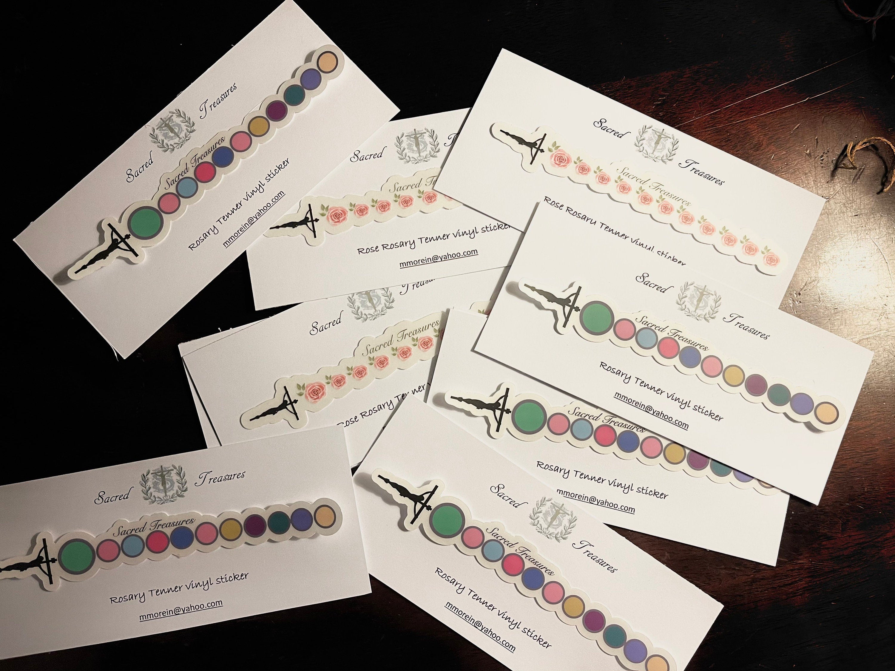 Rosary Tenner Vinyl Stickers