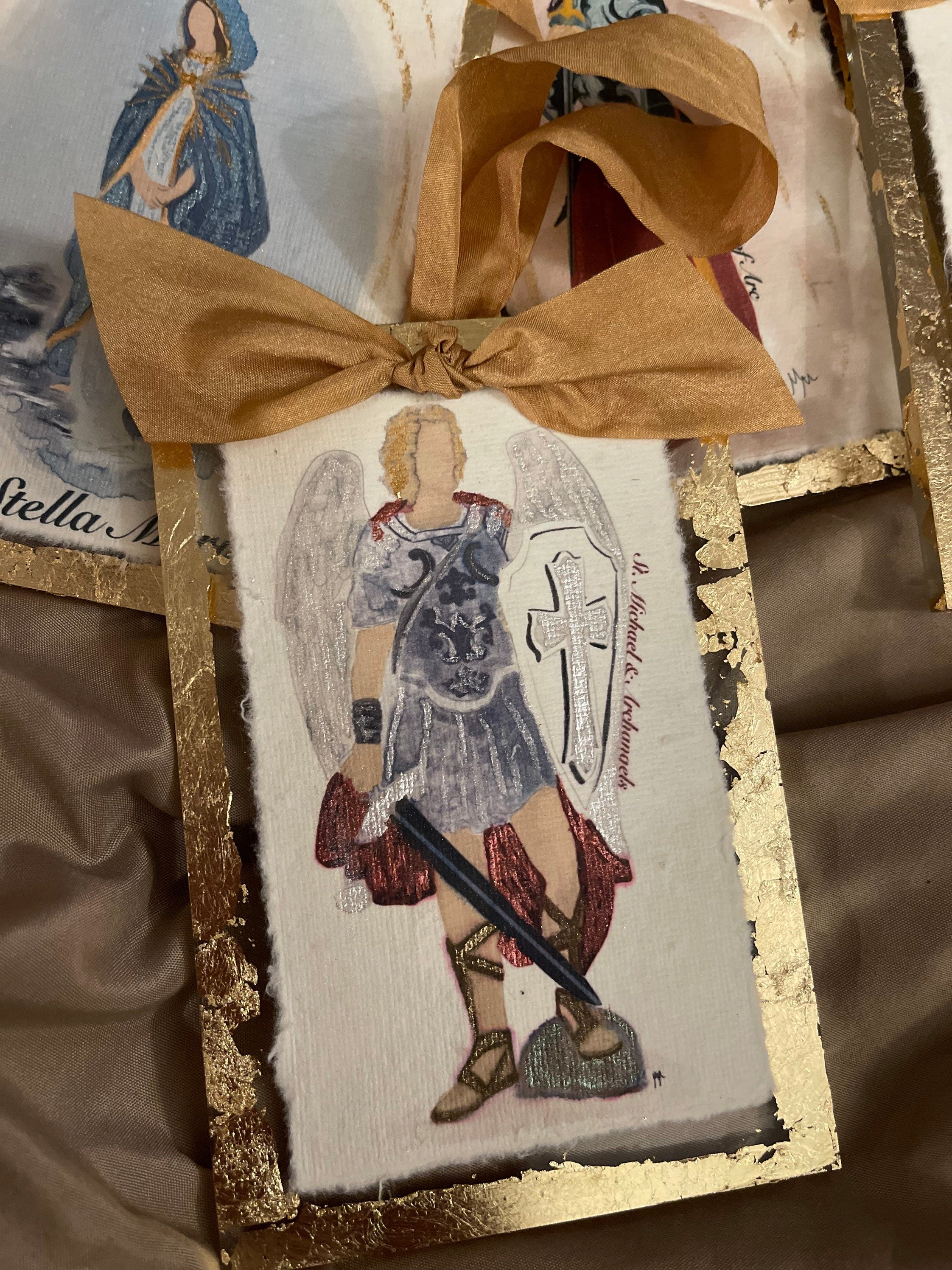 Saints watercolor Painting on Acrylic