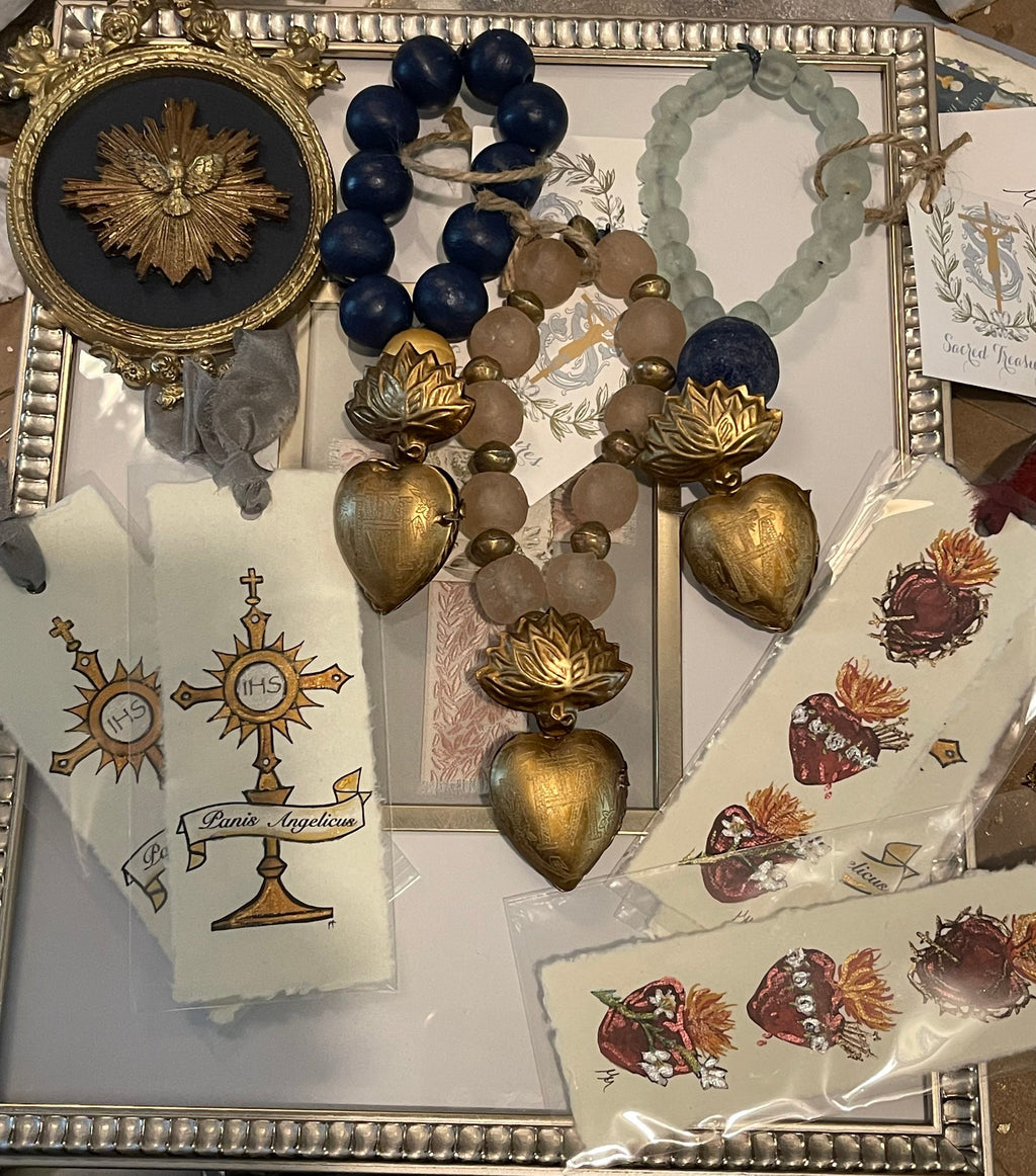 Watercolor Bookmarks Male Saints & Religious