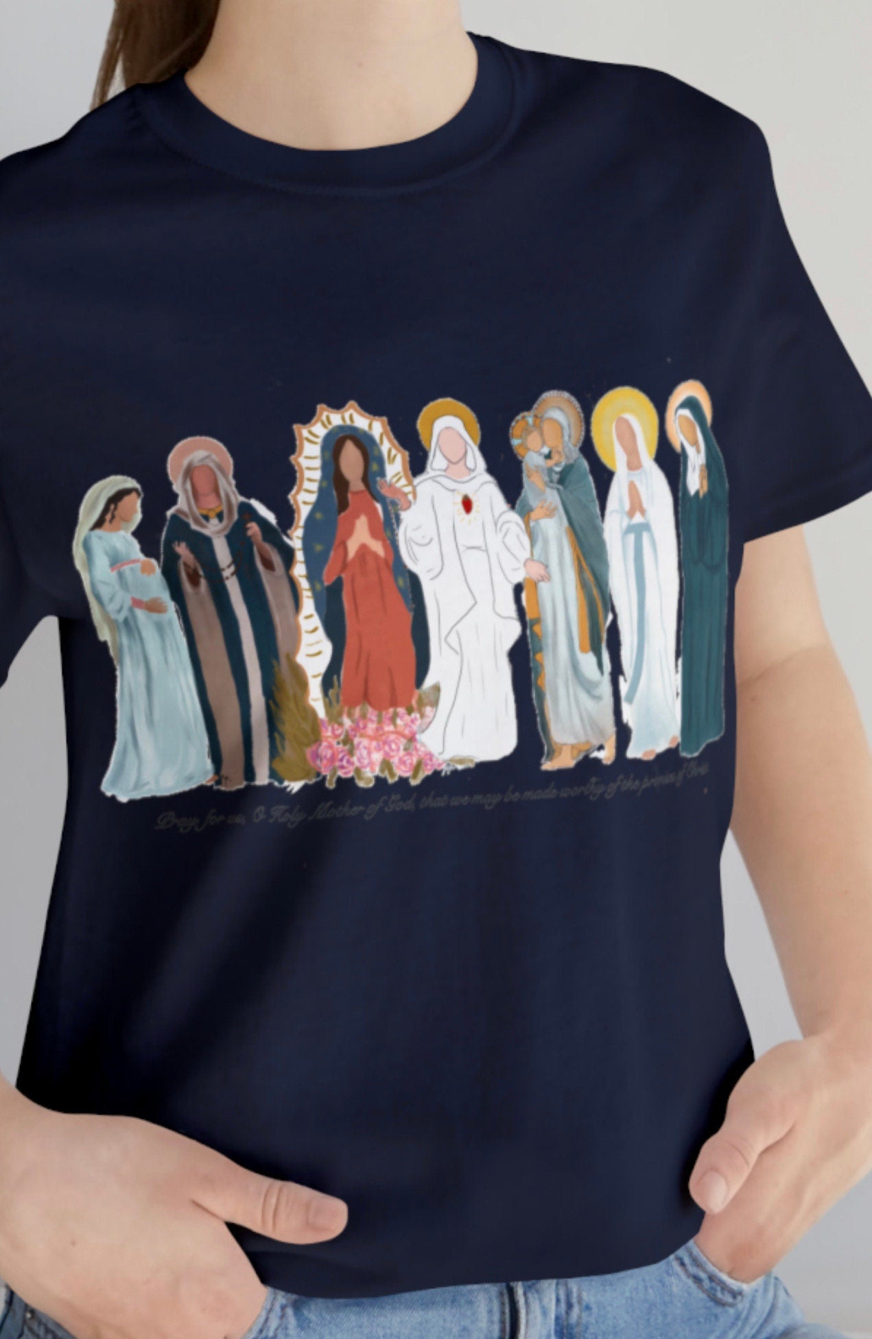 Faces of Mary T-shirt