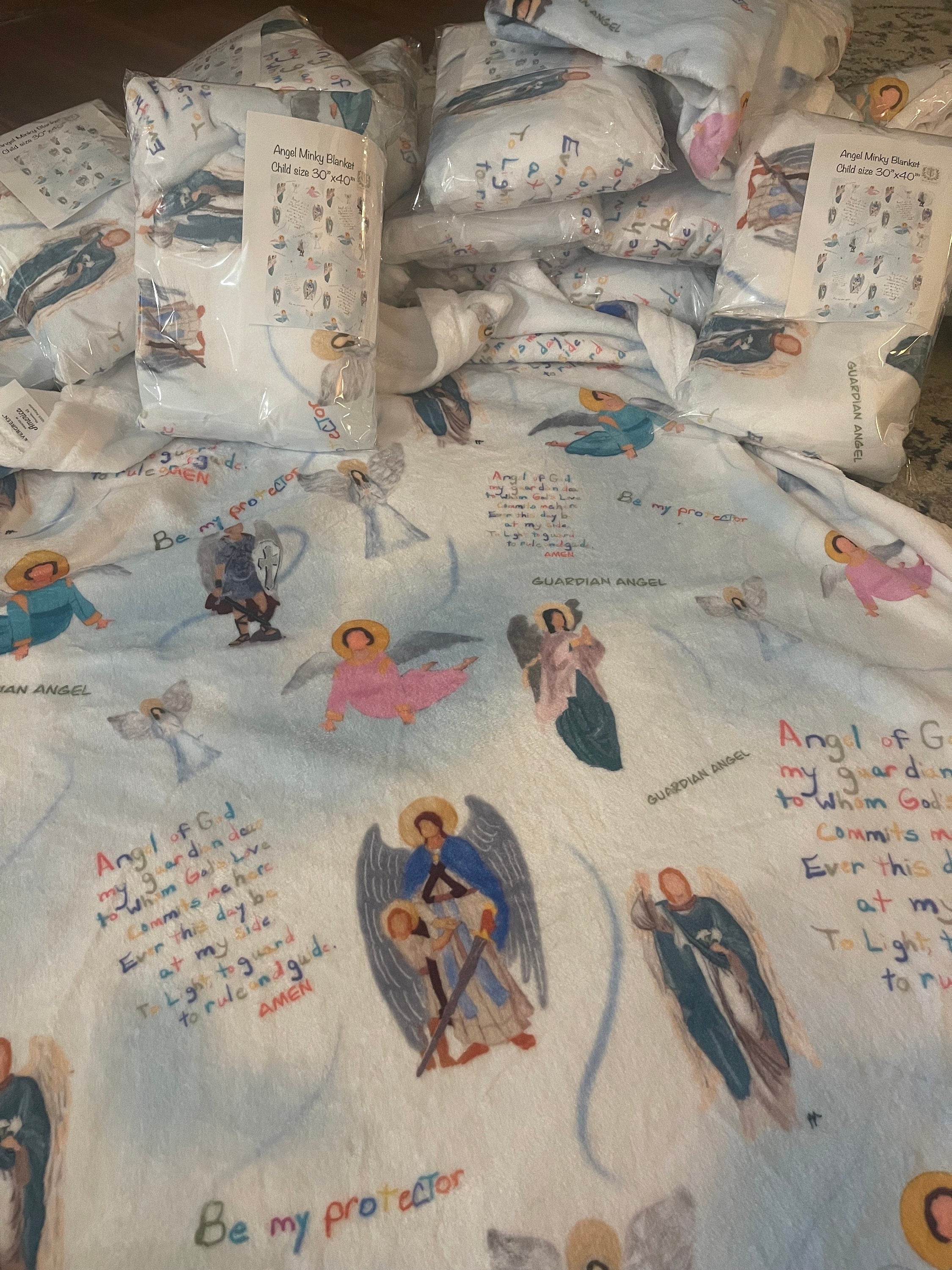 Guardian and Arch Angel Minkey Blanket