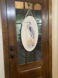 Blue Heron Door Sign