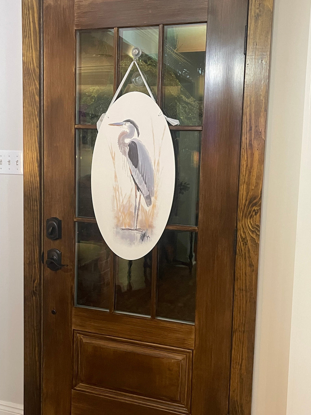 Blue Heron Door Sign