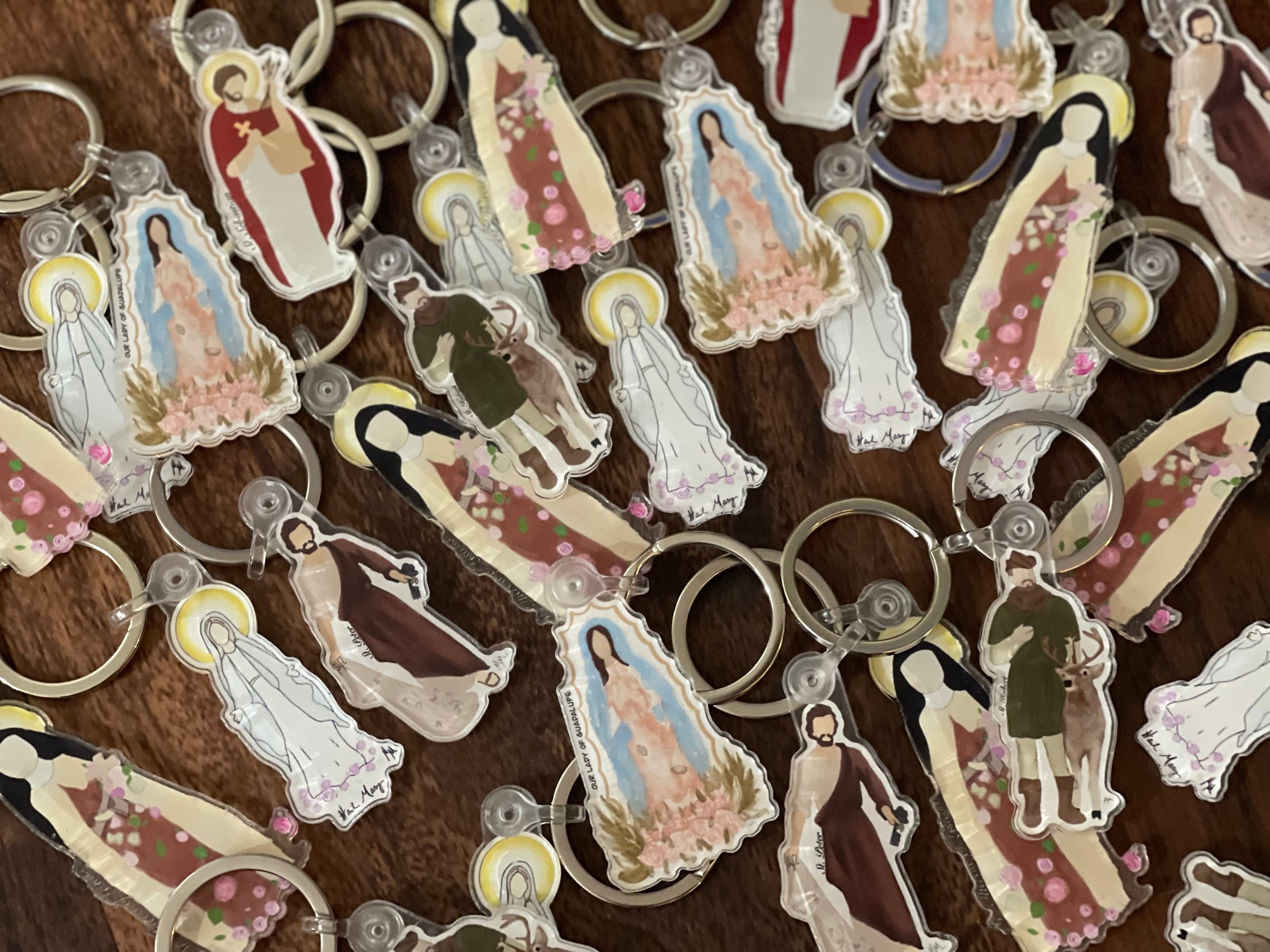 Saints Acrylic Keychains