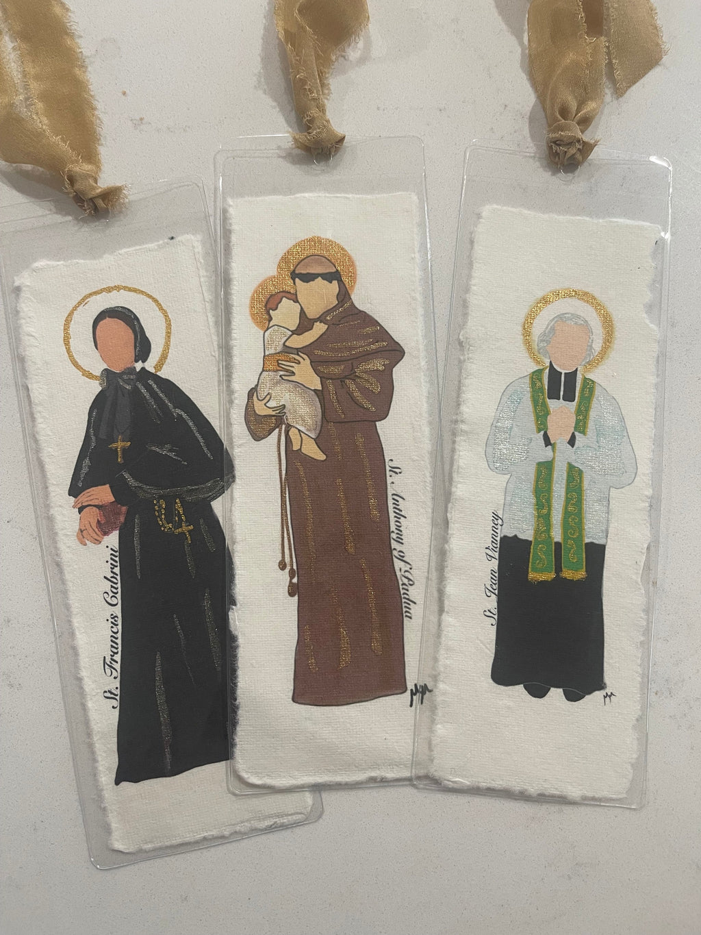 Watercolor Bookmarks Women Saints
