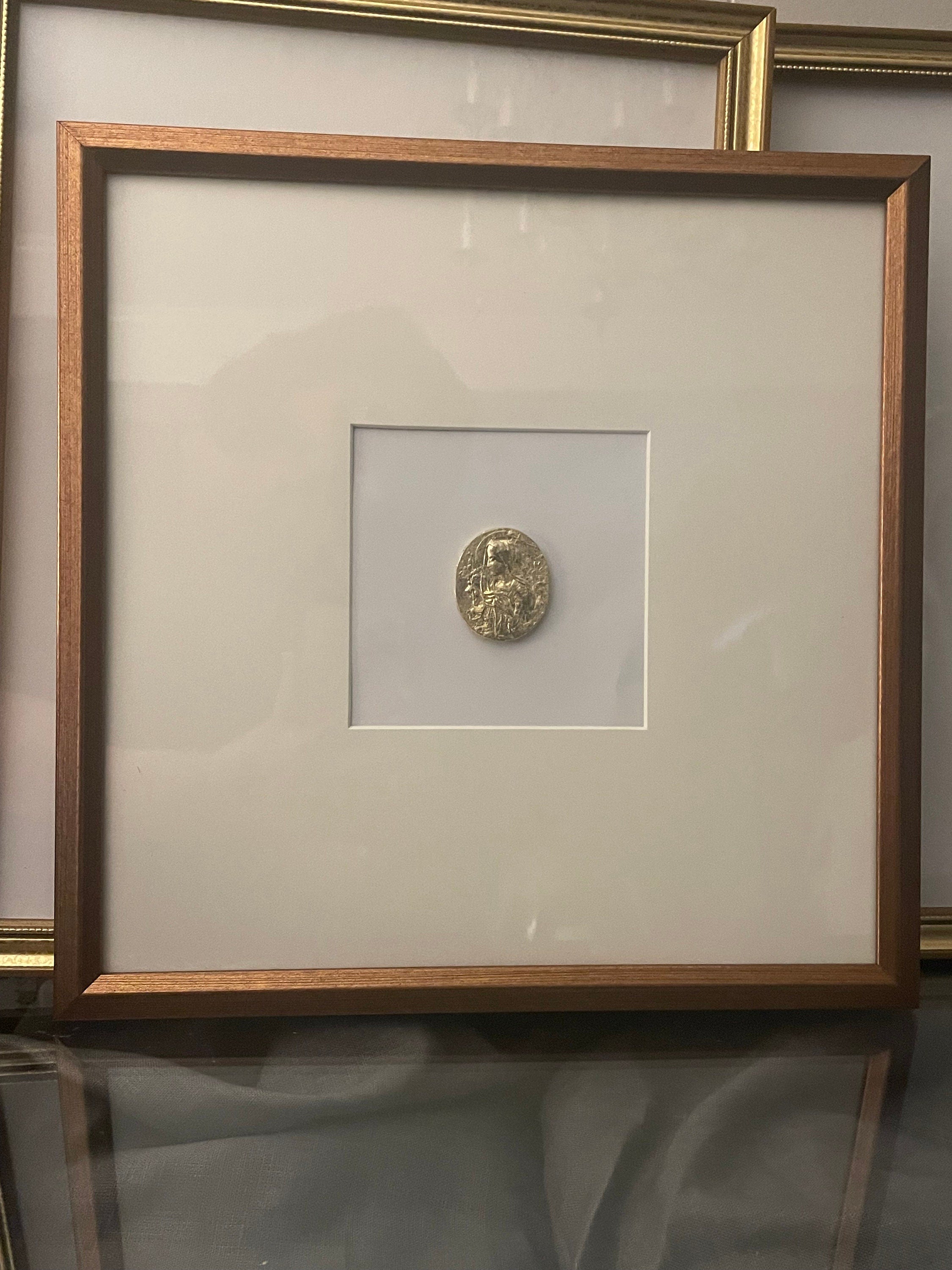 Miraculous Medal framed intaglio
