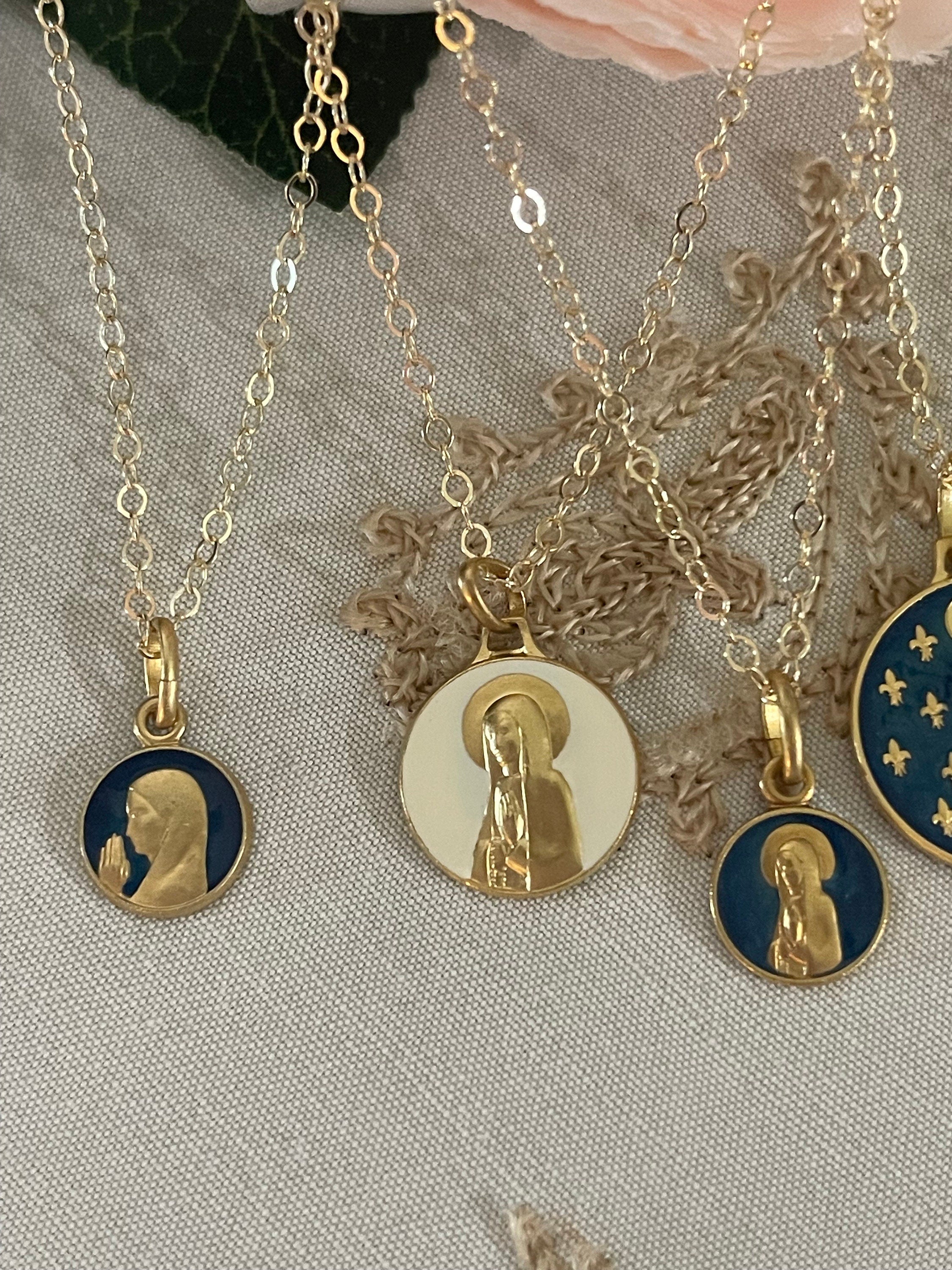 prayerful Mother medal and chain
