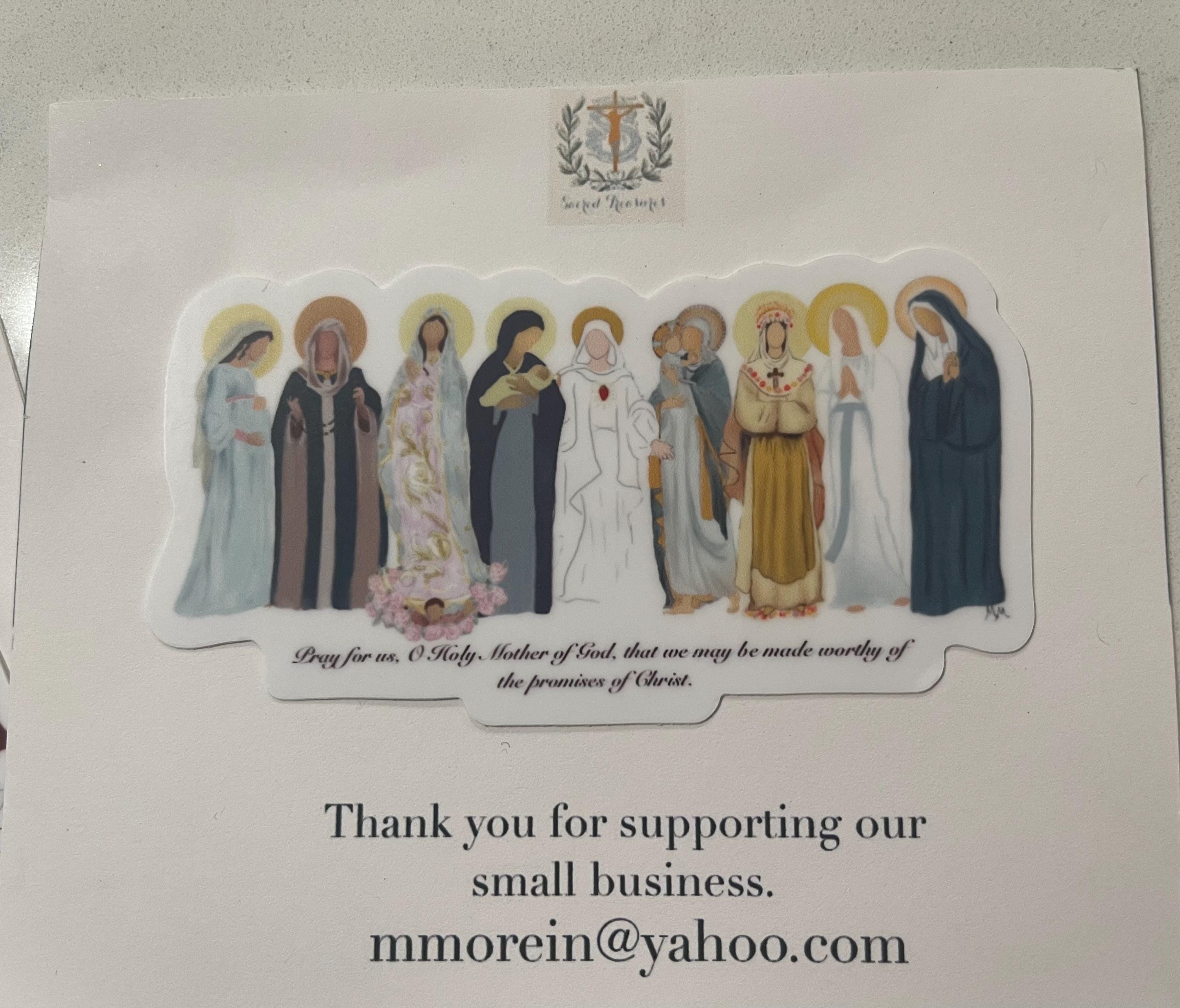 Visions of Mary vinyl sticker