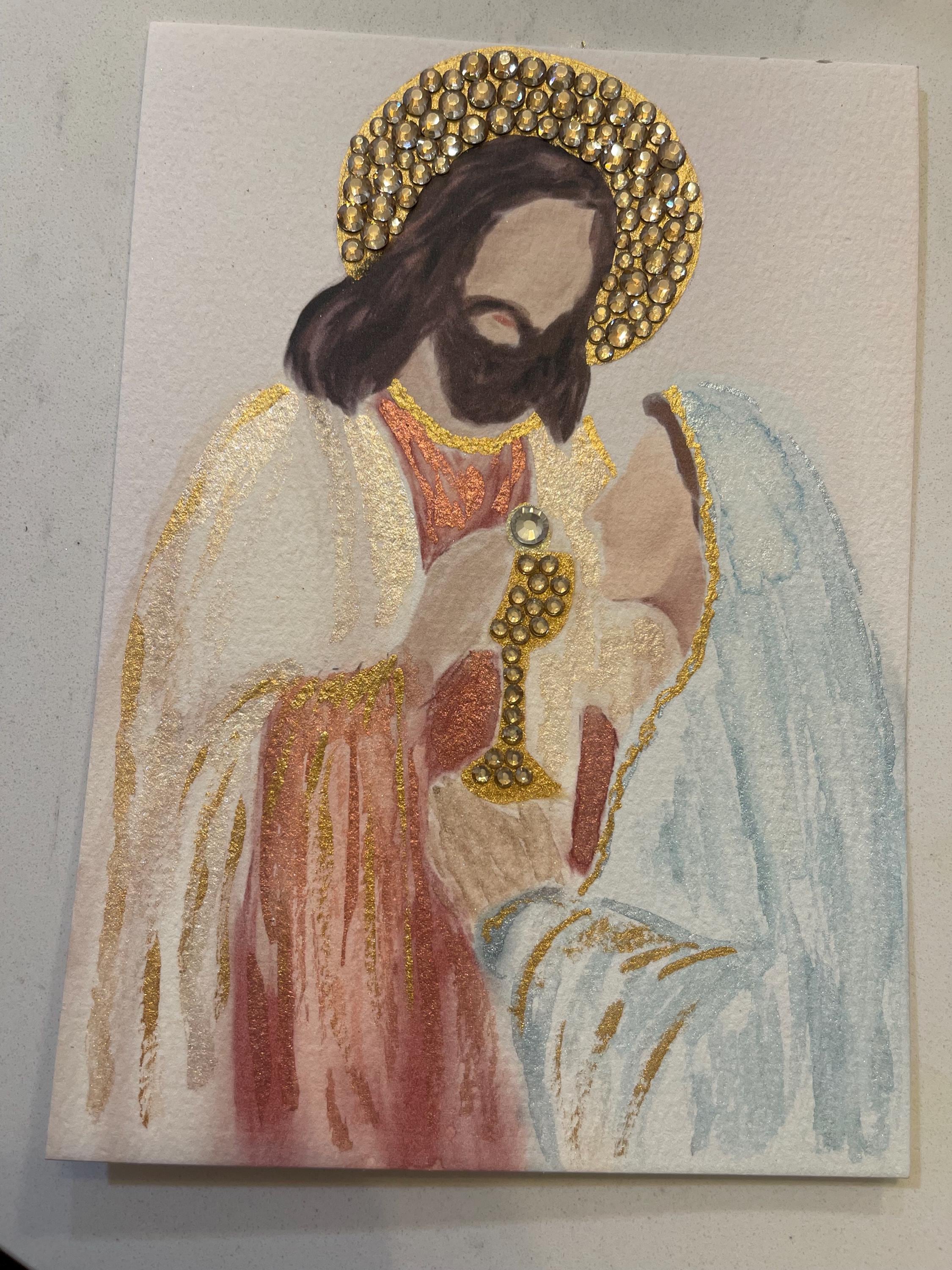 Jeweled Watercolor Artwork