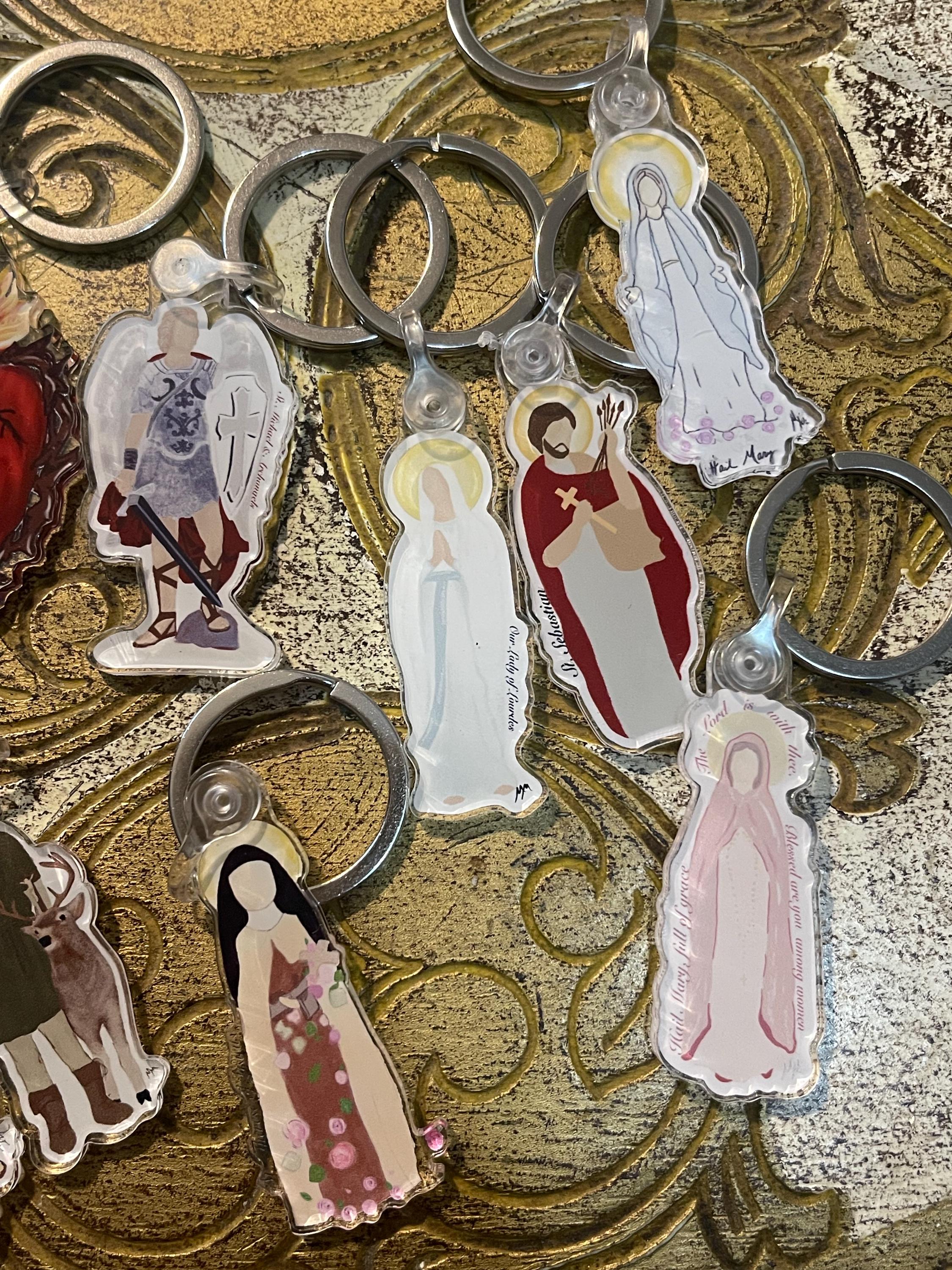Saints Acrylic Keychains